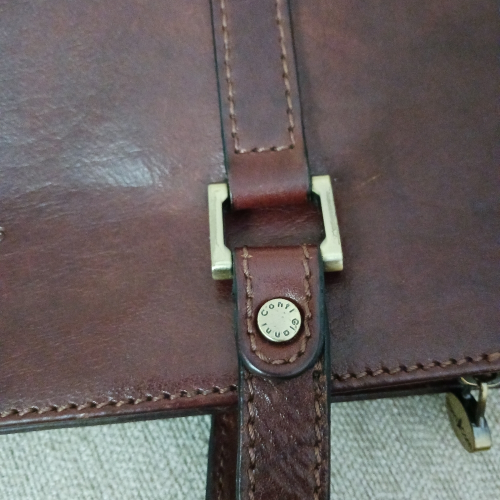 Gianni & Conii cognac leather shoulders bag - Picture 14 of 16